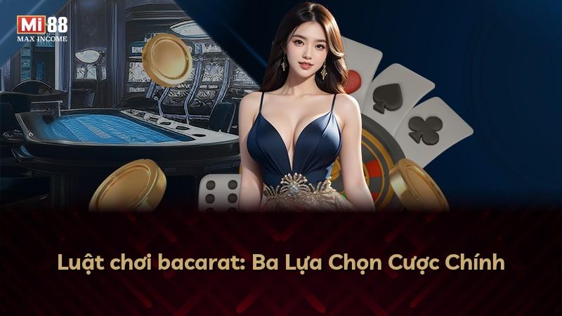 Luật chơi bacarat: Ba Lựa Chọn Cược Chính