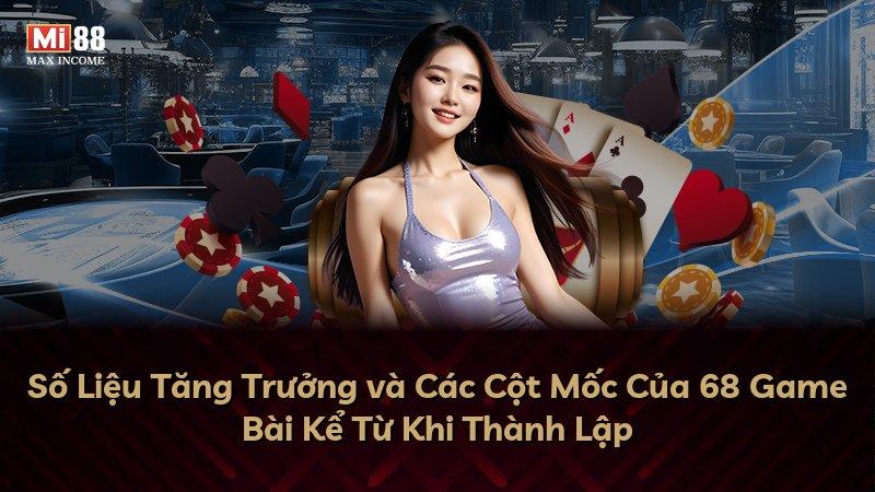 Số Liệu Tăng Trưởng và Các Cột Mốc Của 68 Game Bài Kể Từ Khi Thành Lập